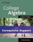 Book cover for College Algebra, 13th Edition by R. David Gustafson and Jeff Hughes